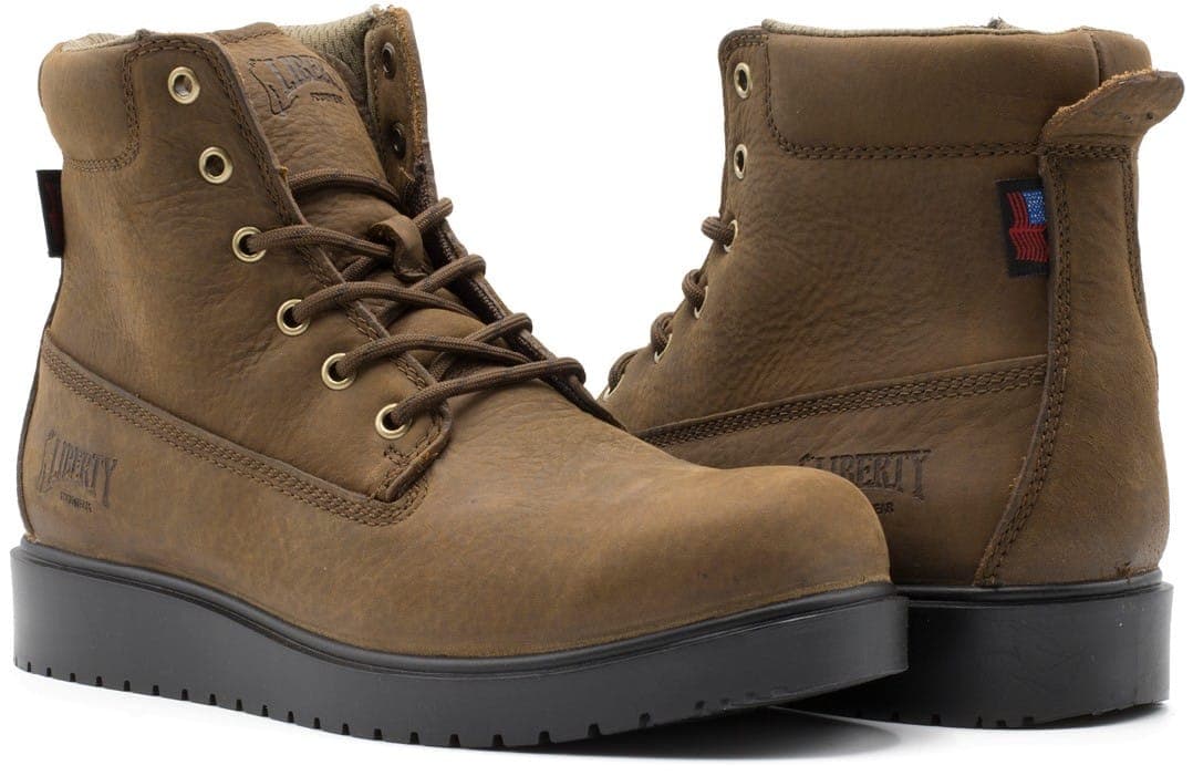 Terry – Coffee work boot by Liberty Footwear