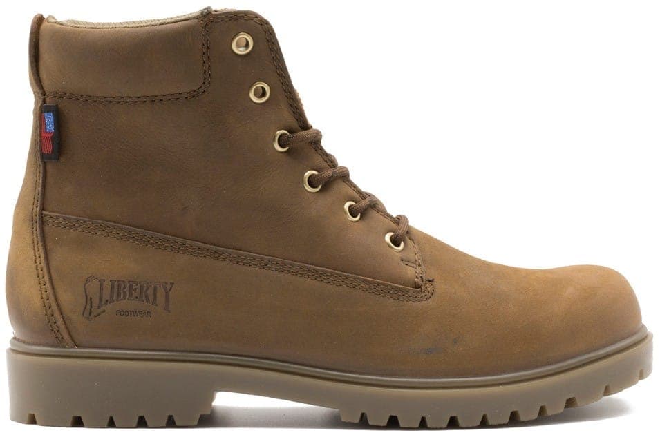 Terry – Coffee work boot by Liberty Footwear view 6