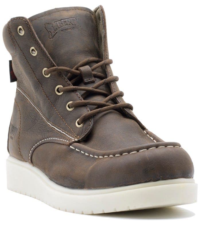 Gary – Mocha work boot by Liberty Footwear view 2