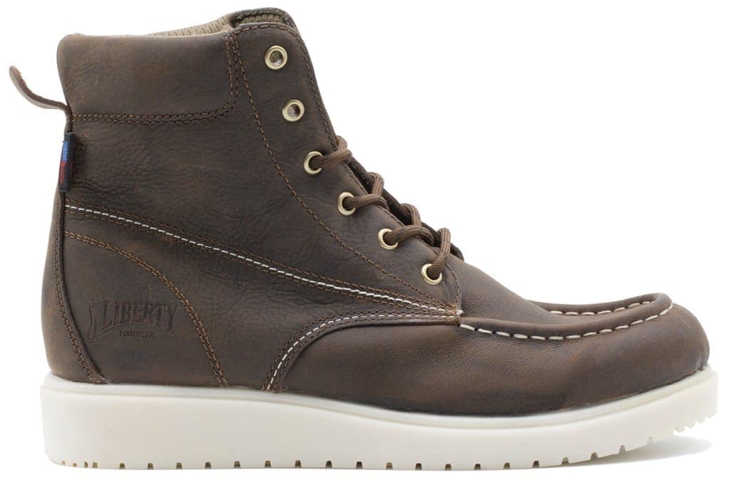 Gary – Mocha work boot by Liberty Footwear view 6