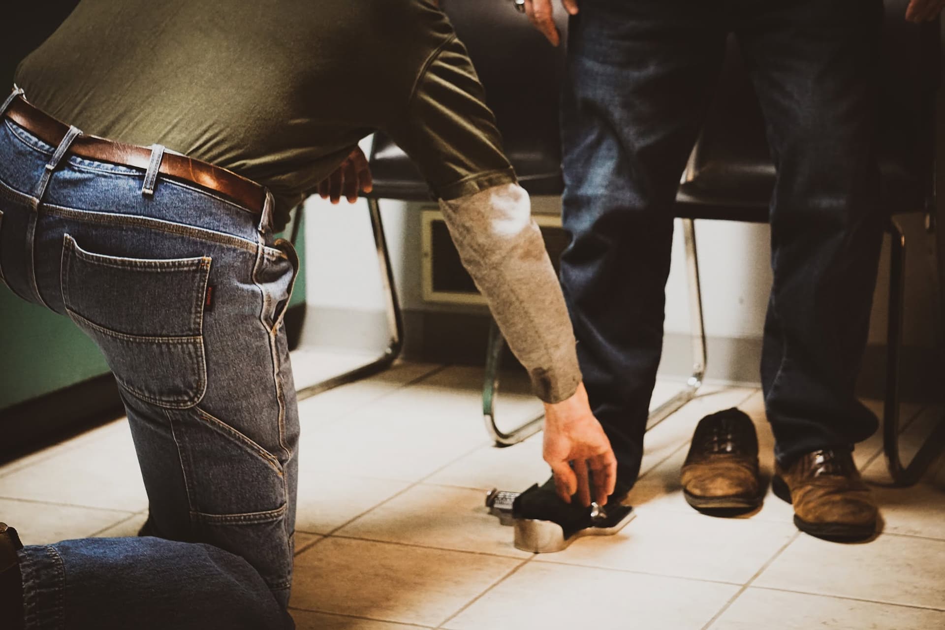 Custom boot fitting at Liberty Footwear